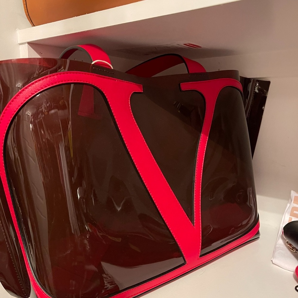 Valentino see through beach bag